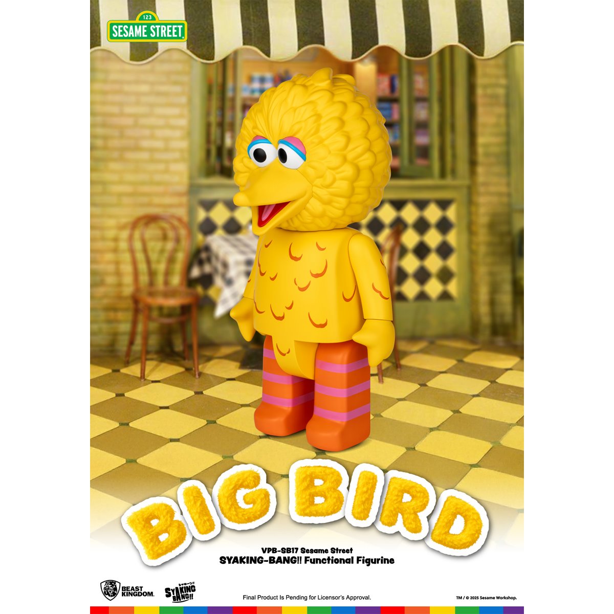 Sesame Street Big Bird VPB-SB17 Syaking-Bang!! Piggy Bank