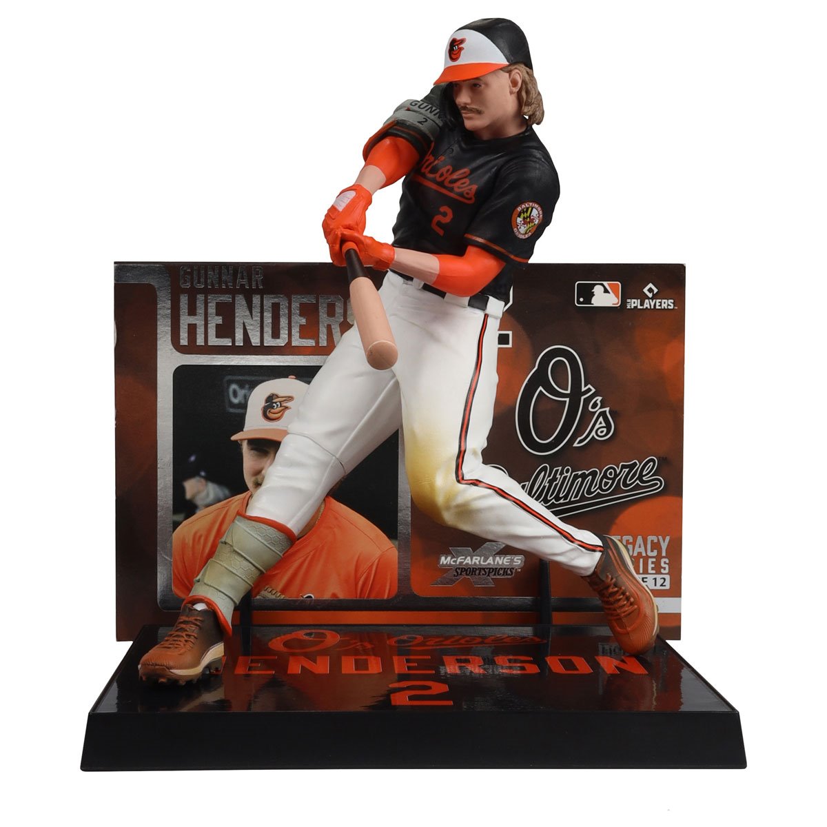 MLB SportsPicks Baltimore Orioles Gunnar Henderson 7-Inch Posed Figure Case of 6