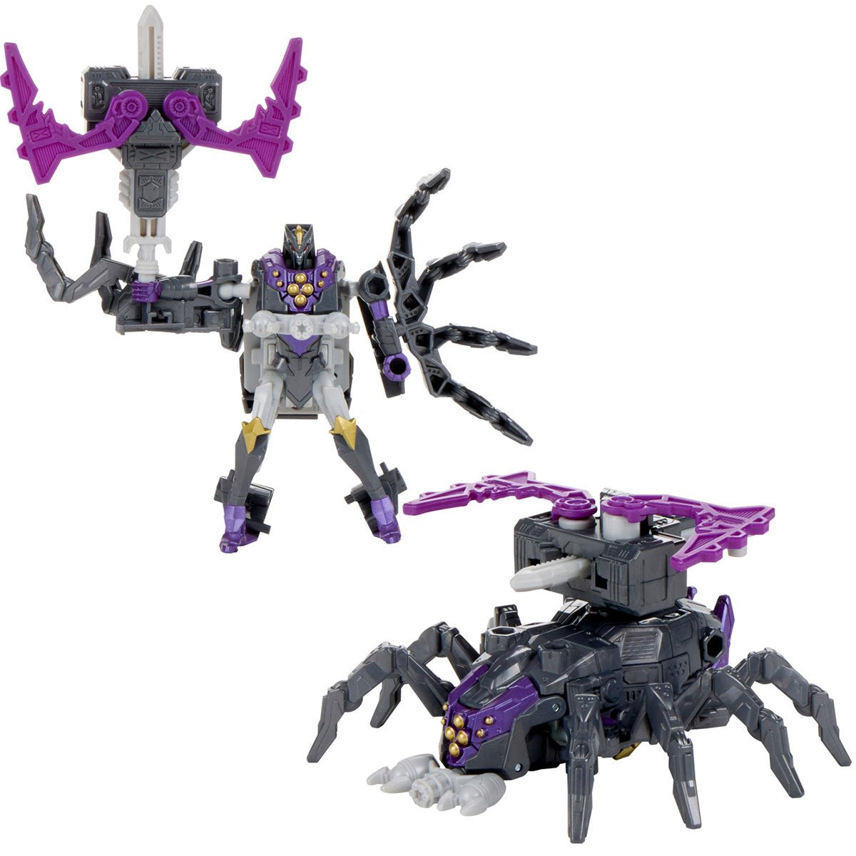 Transformers Cyberworld Airachnid Armored Cyber Changers 4-Inch Action Figure