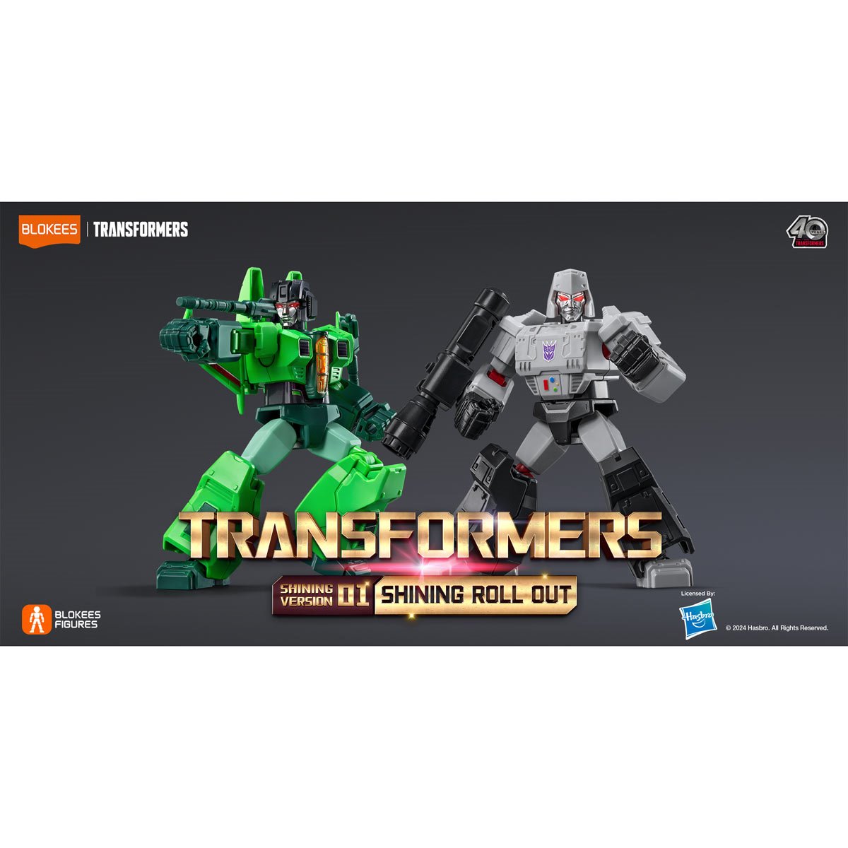 Transformers Shining Version 1 Shining Roll Out Blokees Mini Model Kit Case of 6