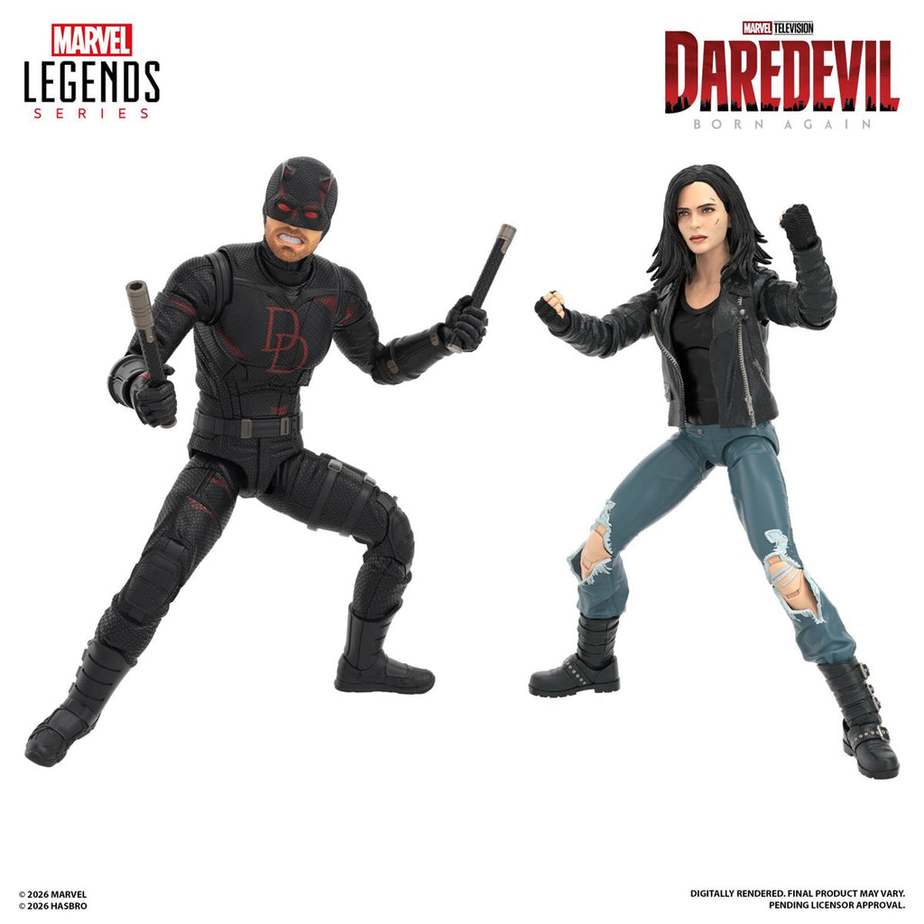 Daredevil: Born Again Marvel Legends Series  Daredevil & Jessica Jones 6-Inch Action Figures