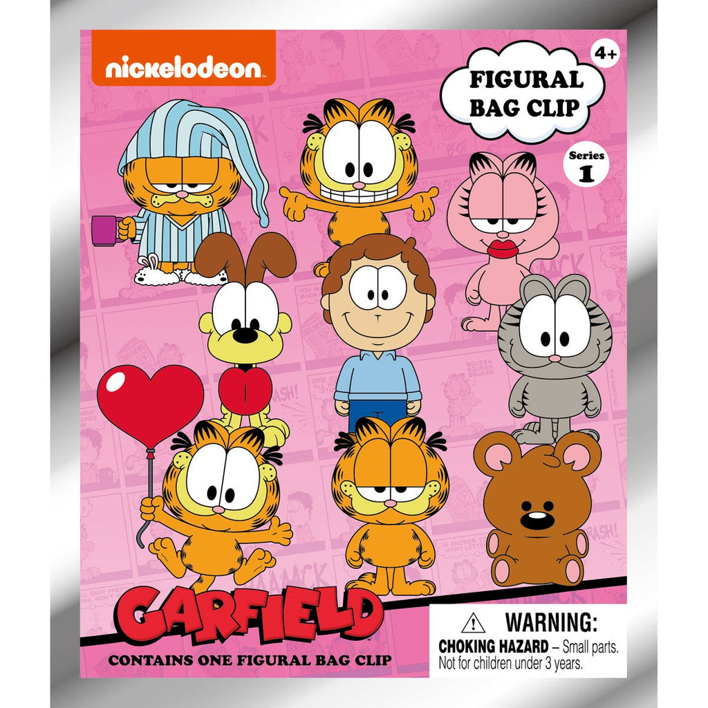 Garfield Series 1 3D Foam Bag Clip Display Case of 24
