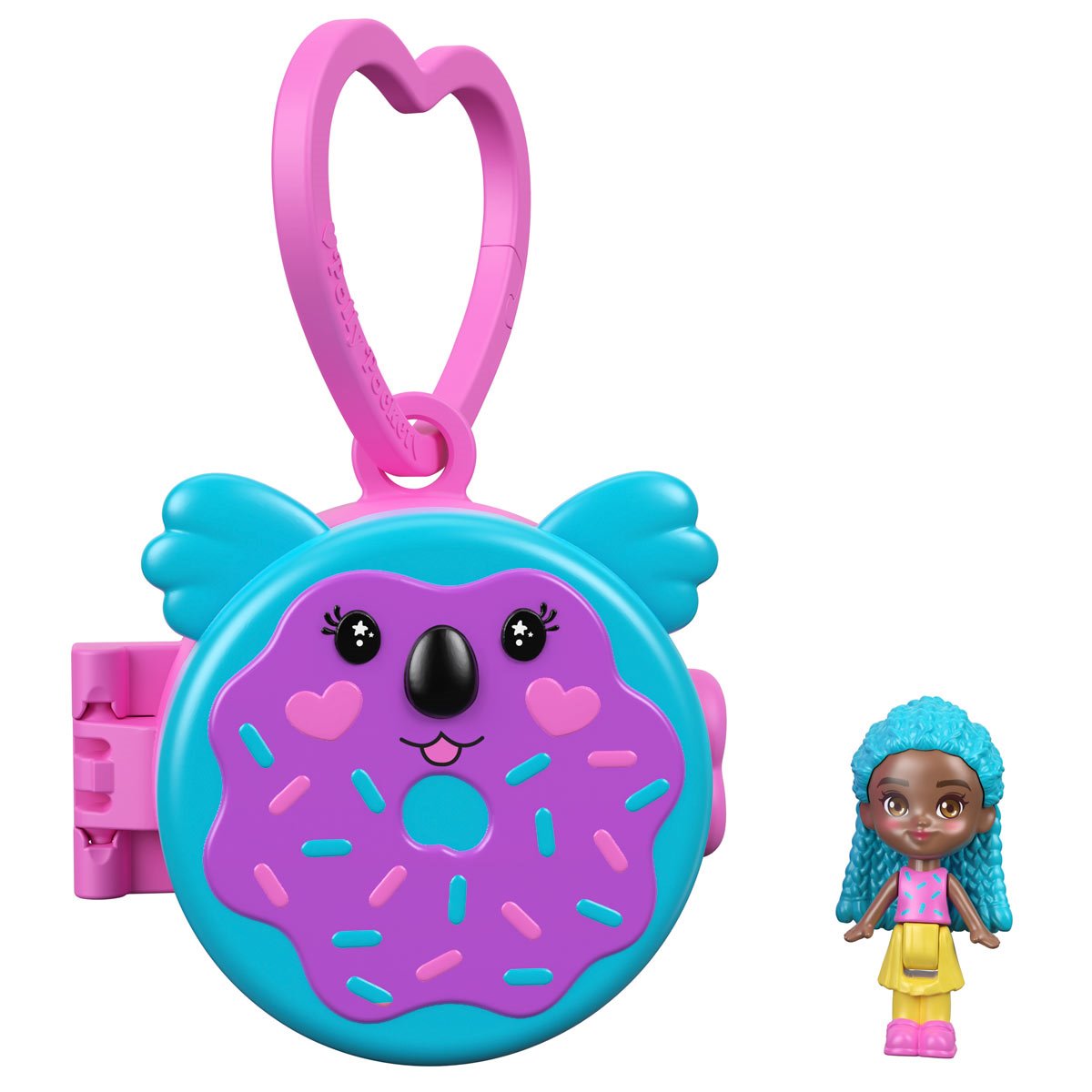 Polly Pocket Impulse Micro Doll Mini-Figure Key Chain Case of 4