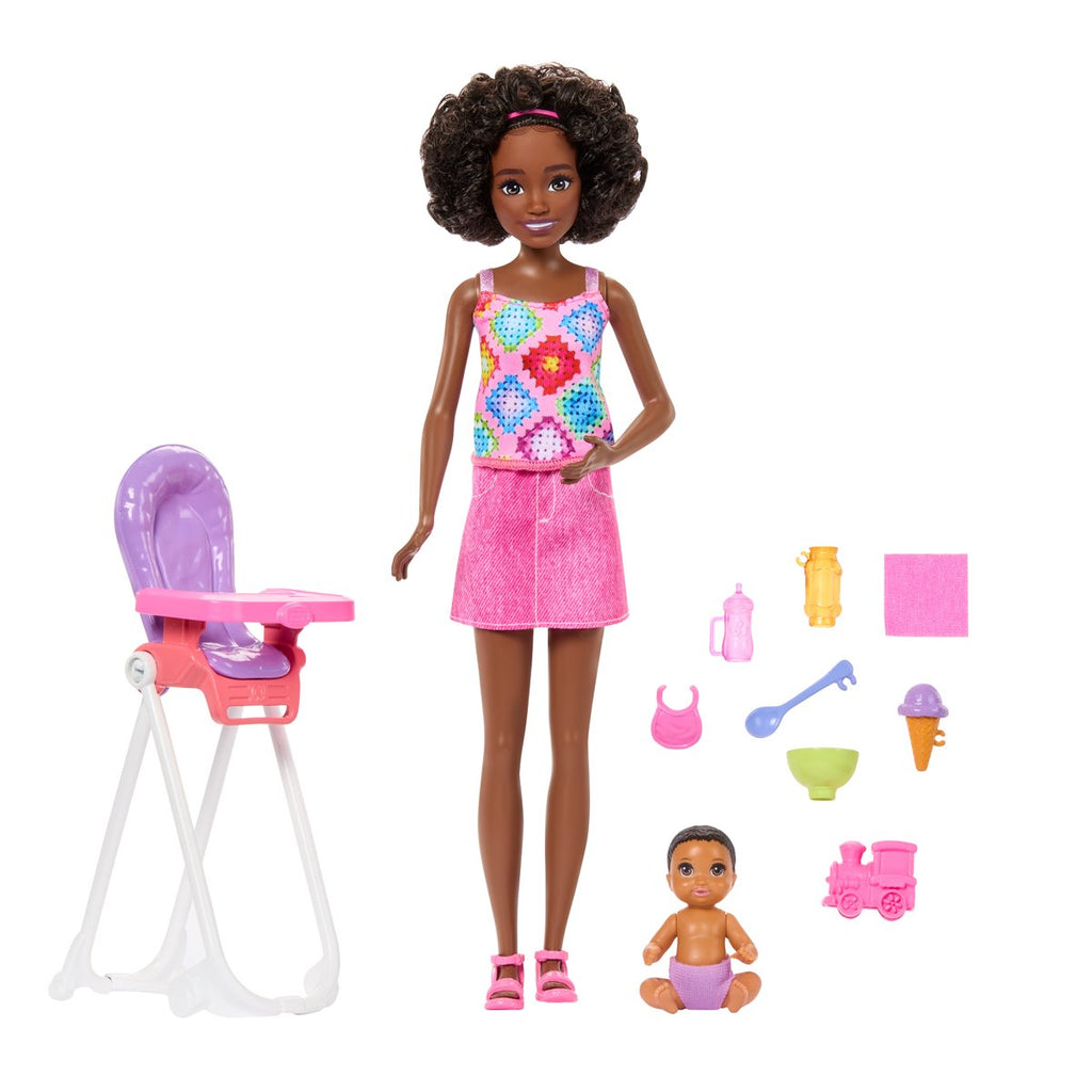 Barbie Family & Friends High Chair Playset and Doll