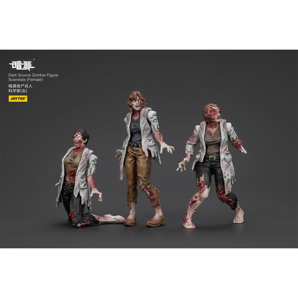 Joy Toy Dark Source Zombie Female Scientists 1:25 Scale Action Figure 3-Pack