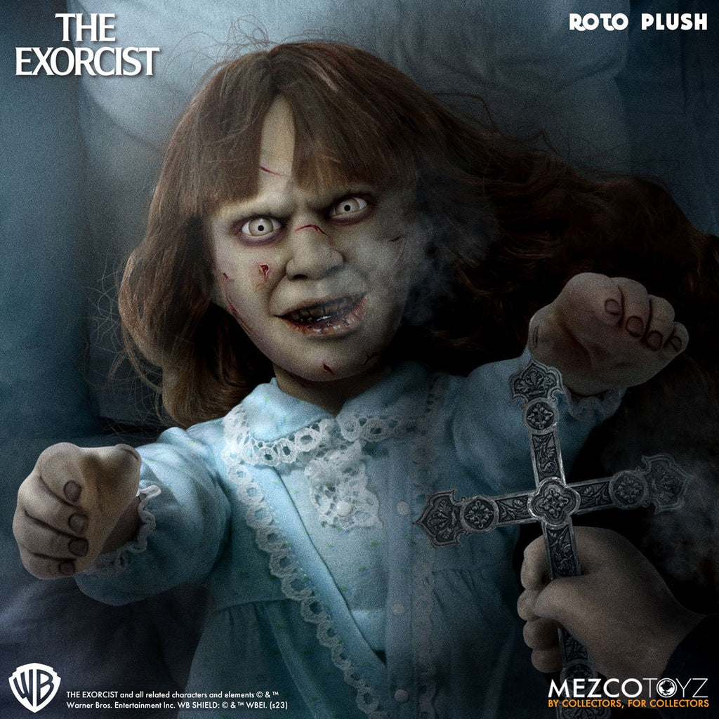 The Exorcist Regan MacNeil Mezco Designer Series 18-Inch Roto Plush Doll