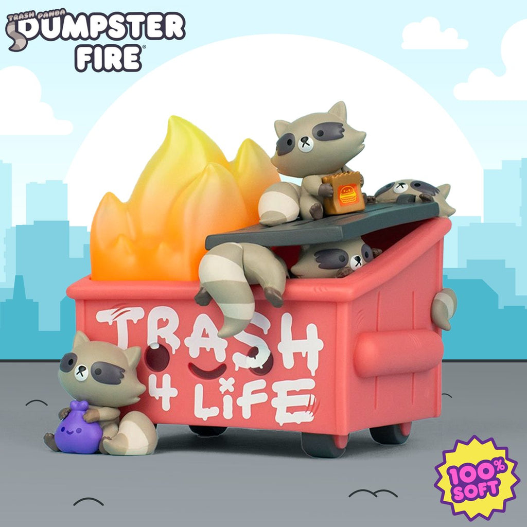 Dumpster Fire Trash Panda Vinyl Figure