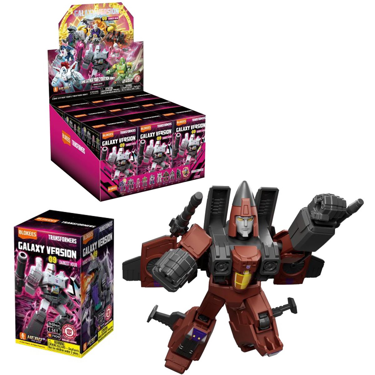 Transformers Galaxy Version 09 Darkest Hour Blokees Mini Model Kit Case of 9