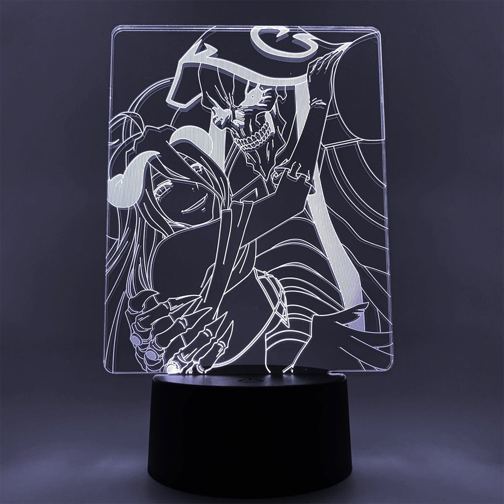 Overlord Ains Ooal Gown and Albedo Otaku Lamp