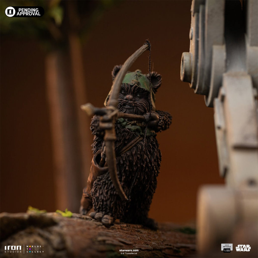 Star Wars: Return of the Jedi AT-ST and Chewbacca 1:20 Demi Art Scale Limited Edition Statue