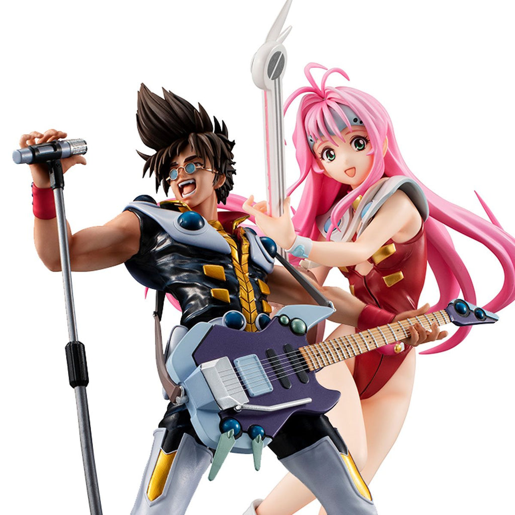 Macross 7 Mylene Jenius and Basara Nekki Fire Bomber LiveStage BOX Figure Set