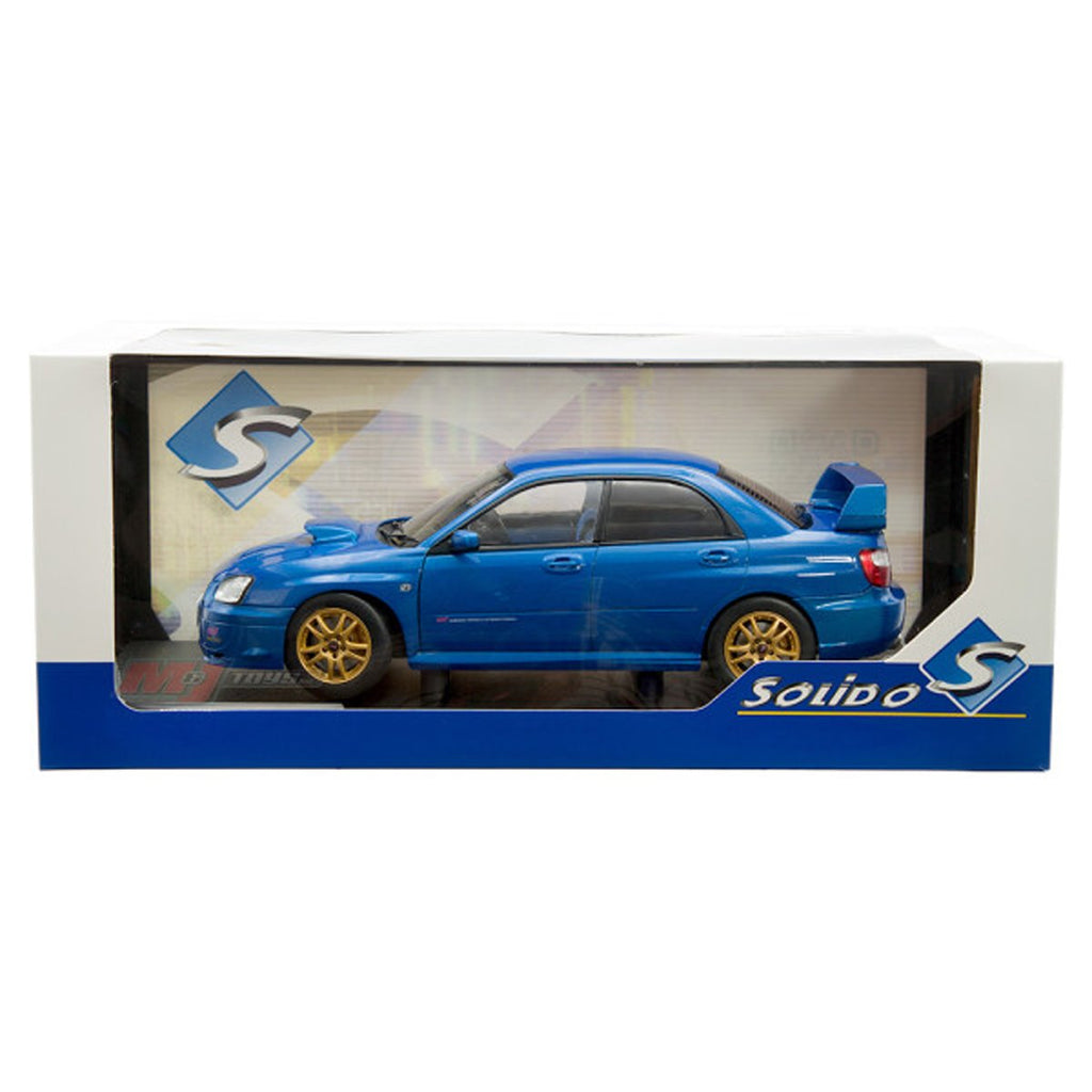 2003 Subaru Impreza WRX STI Sonic Blue 1:18 Scale Die-Cast Metal Vehicle