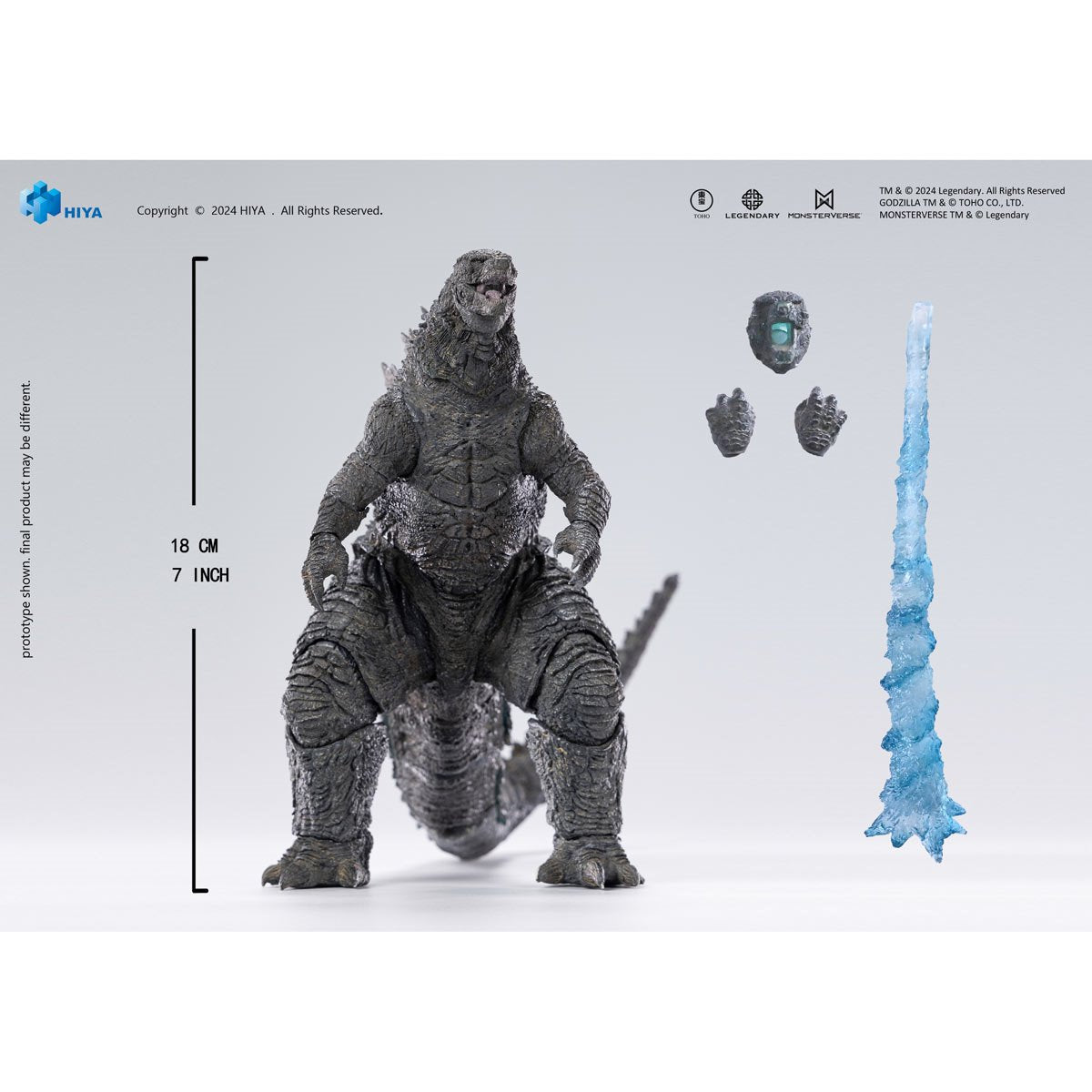 Godzilla vs. Kong 2021 Heat Ray Godzilla Exquisite Basic Series Light-Up Action Figure