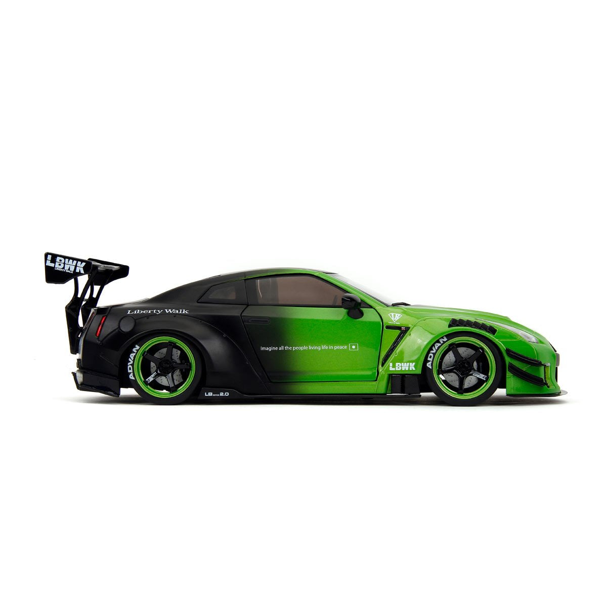 Pink Slips Wave 1 Nissan GT-R R35 with Liberty Walk Body Kit 1:18 Scale Die-Cast Metal Vehicle