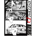 Initial D Takumi Fujiwara In Racing Throw Blanket