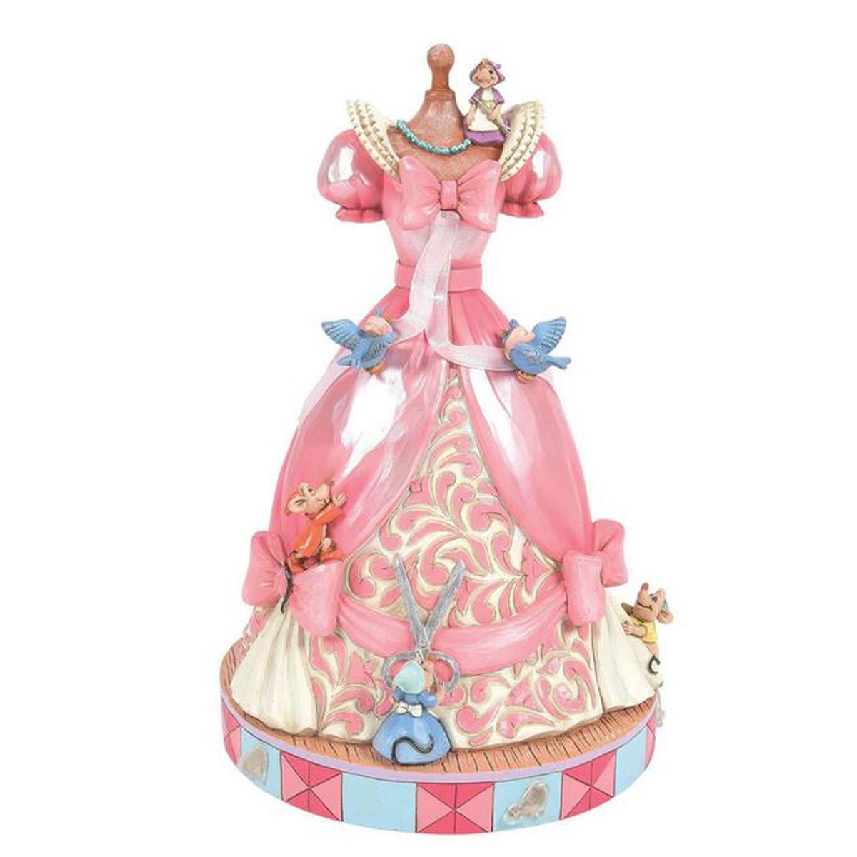 Disney Traditions Cinderella's Pink Dress by Jim Shore Musical Statue