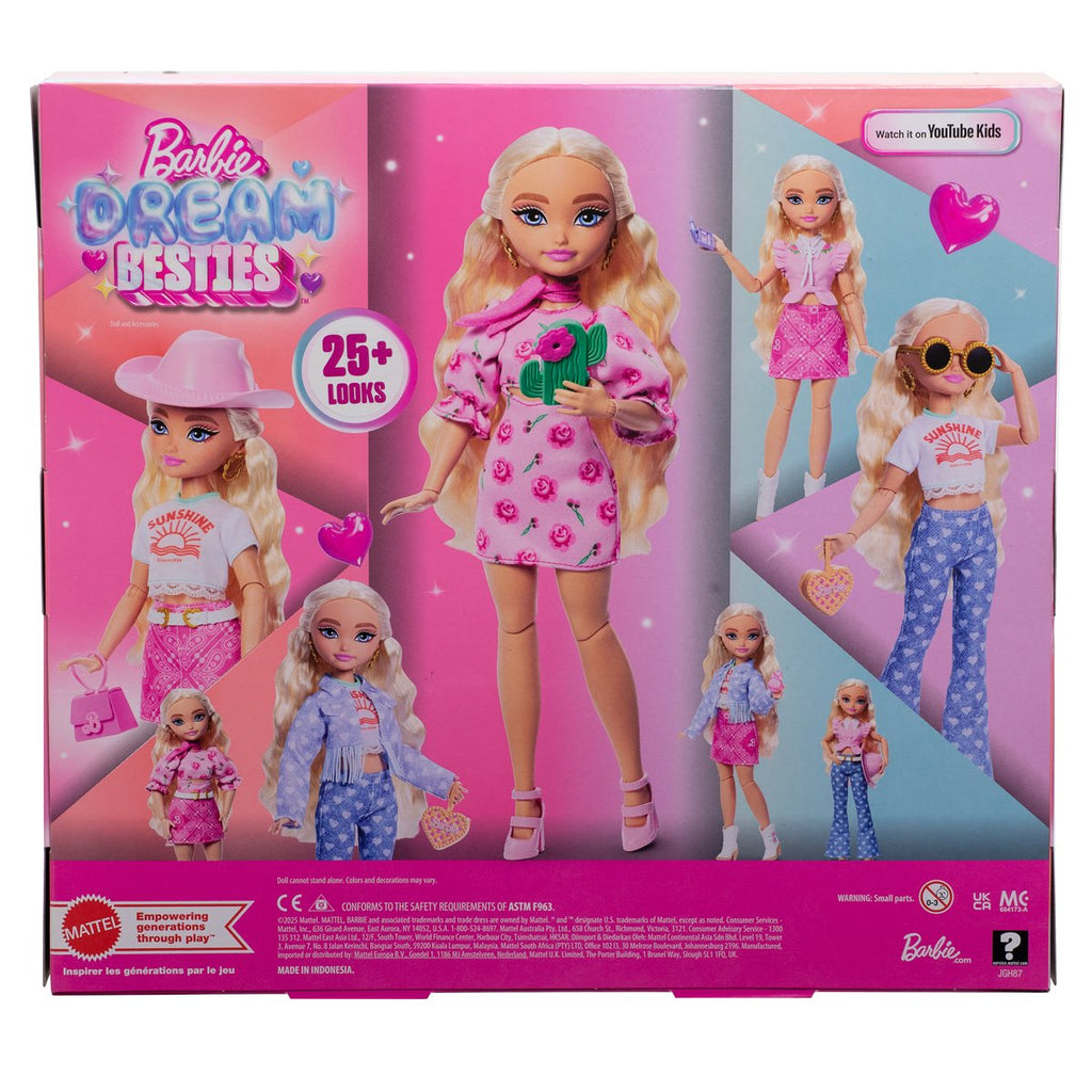 Barbie Dream Besties Festival Looks Barbie Malibu Doll