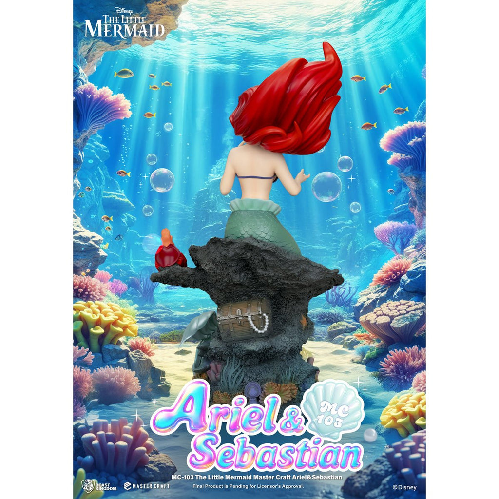 The Little Mermaid Master Craft Ariel and Sebastian Statue