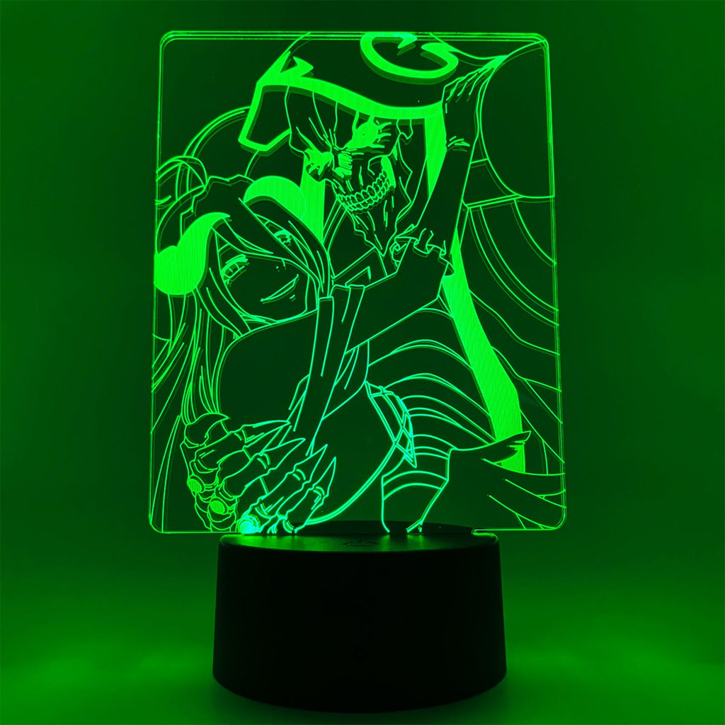 Overlord Ains Ooal Gown and Albedo Otaku Lamp
