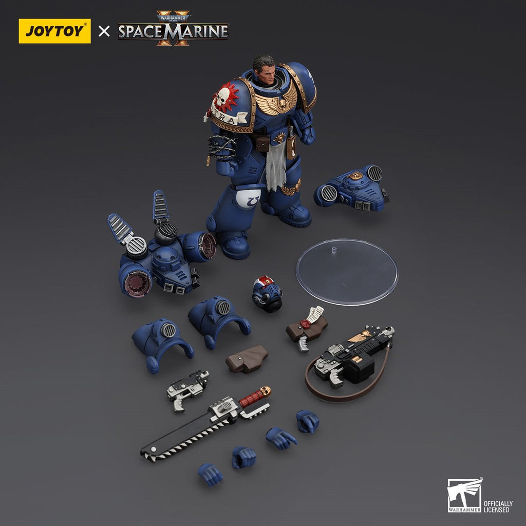 Joy Toy Warhammer 40,000: Space Marine 2 Ultramarines Lieutenant Titus 1:18 Scale Action Figure