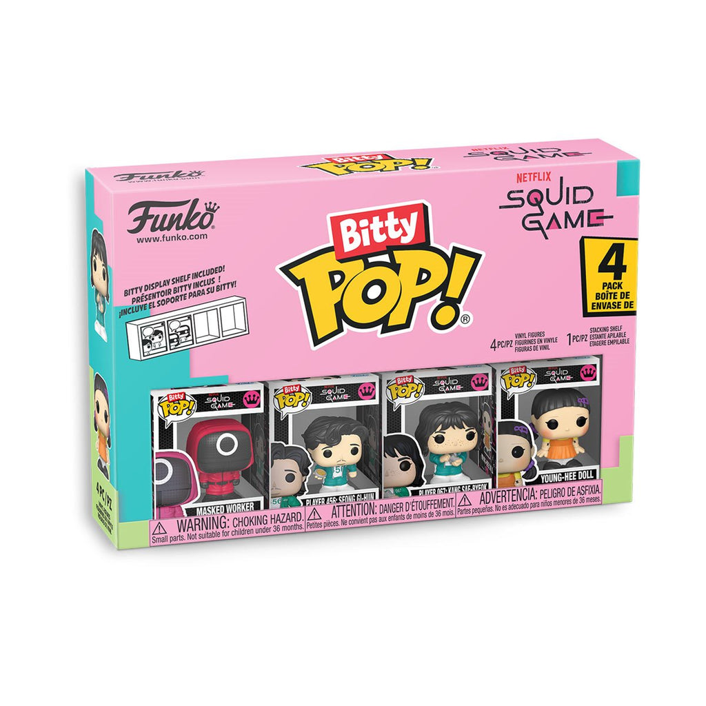 Netflix Squid Game Masked Worker Funko Bitty Pop! Mini-Figure 4-Pack