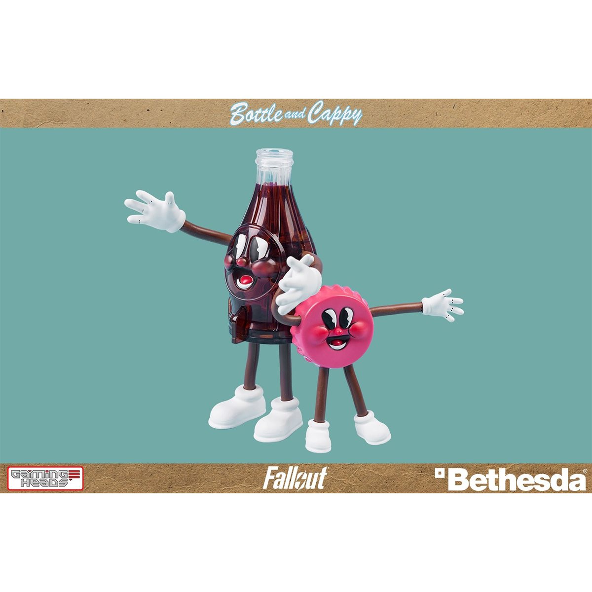 Fallout Bottle and Cappy Bendable Figures