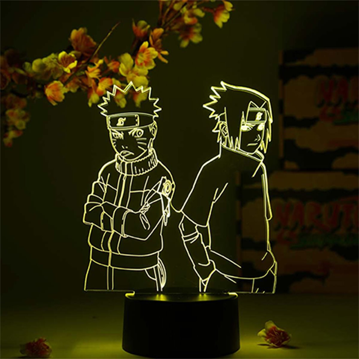 Naruto: Shippuden Naruto and Sasuke Young Otaku Lamp