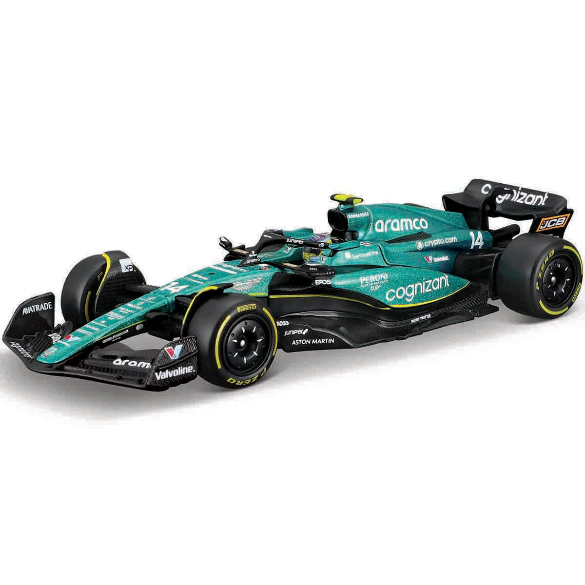 Formula 1 Aston Martin AMR23 (2023) Fernando Alonso #14 Die-Cast Metal 1:43 Scale Vehicle