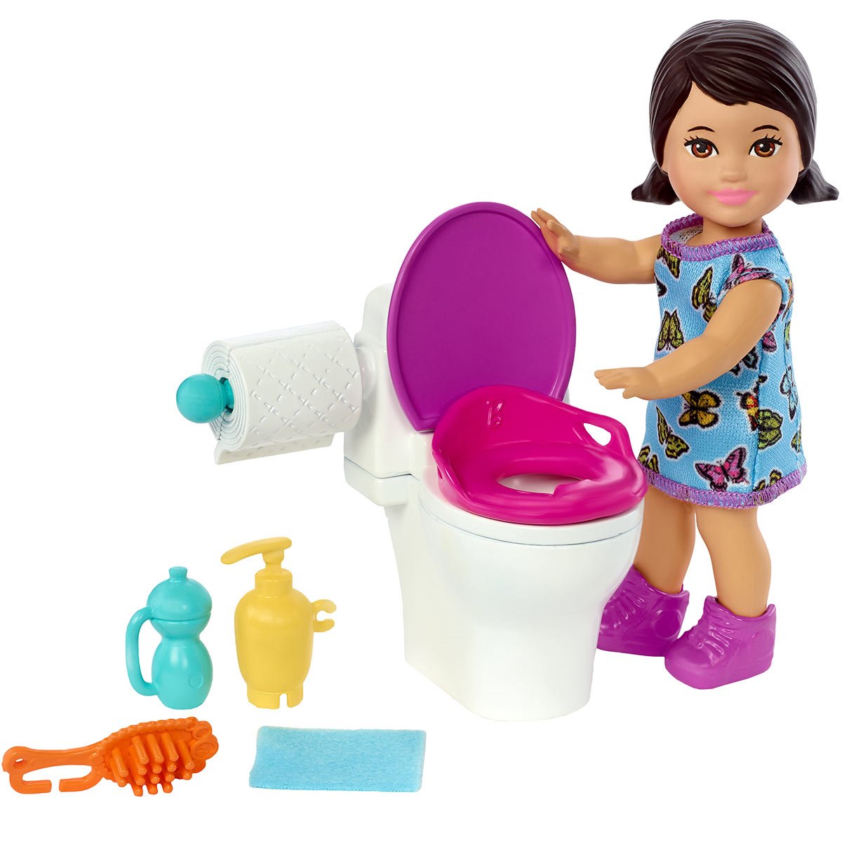 Barbie Skipper Babysitters Inc Potty Training Accessories and Doll
