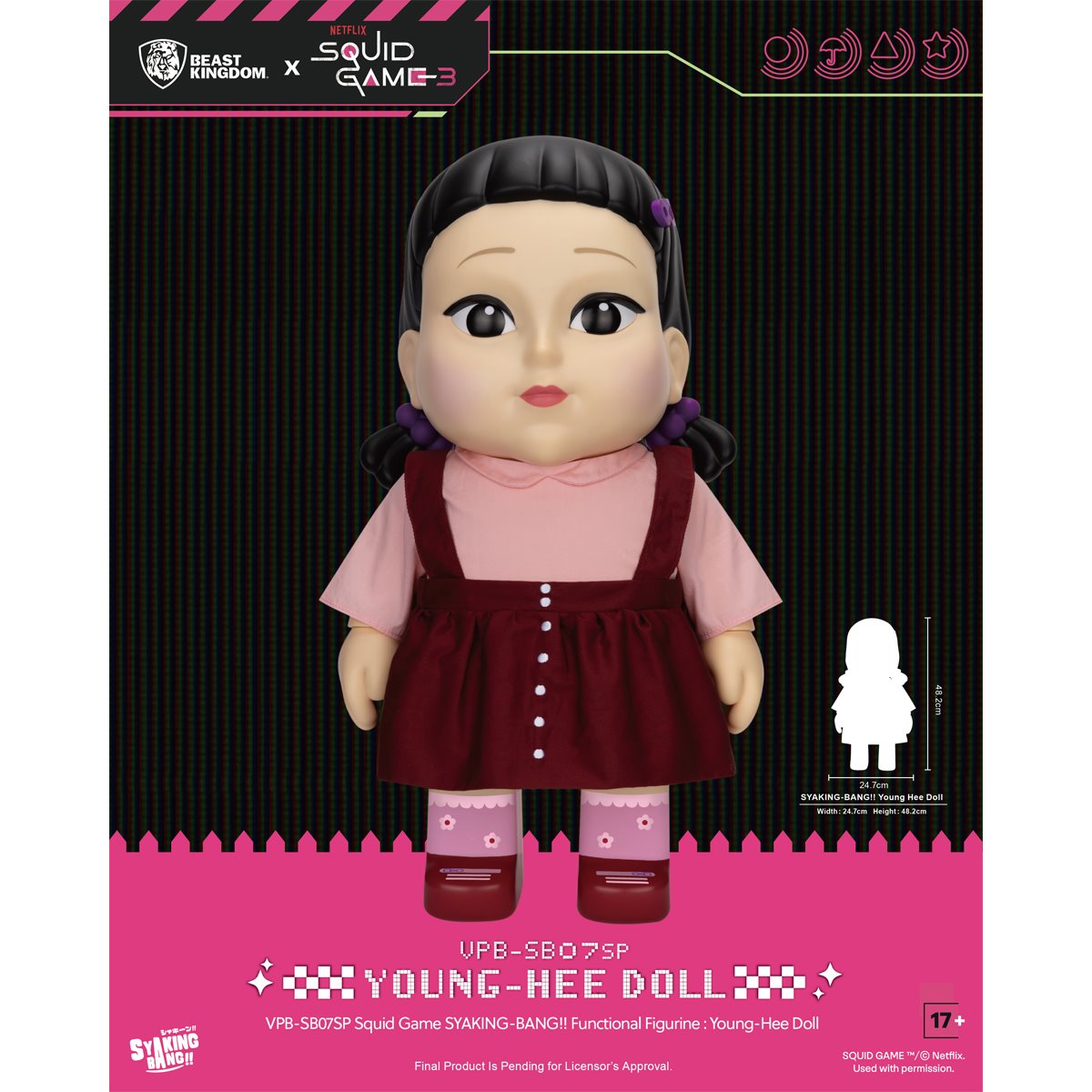Squid Game Young-Hee Doll VPB-SB07SP Syaking-Bang!! Piggy Bank