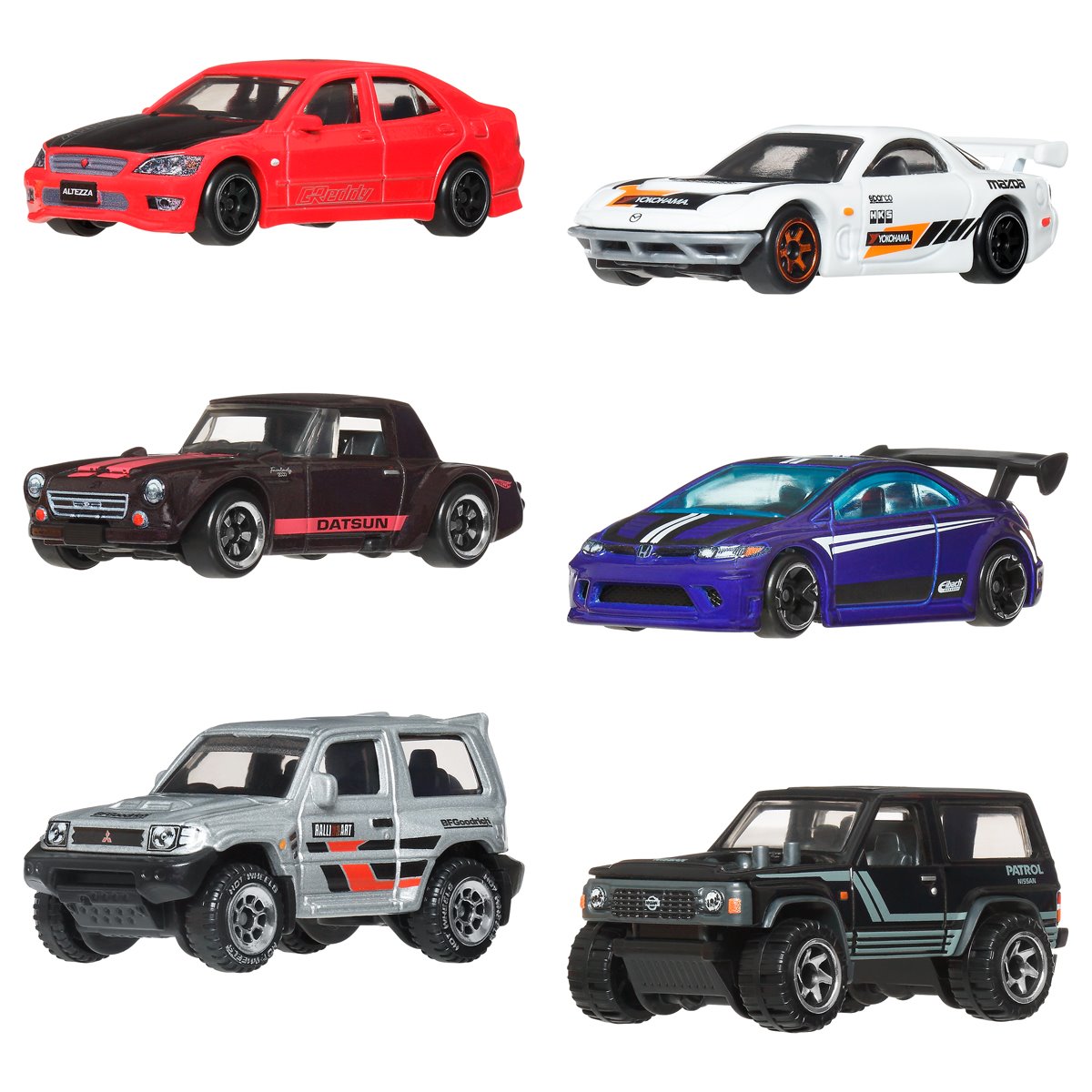 Hot Wheels Streets of Japan 2026 Vehicle Case of 6