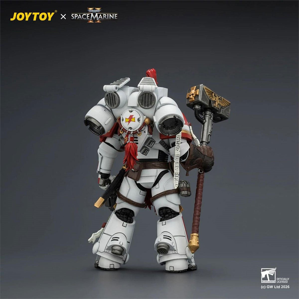 Joy Toy Warhammer 40,000 Space Marine Game Edition White Scars Assault Intercessor Champion 1:18 Scale Action Figure