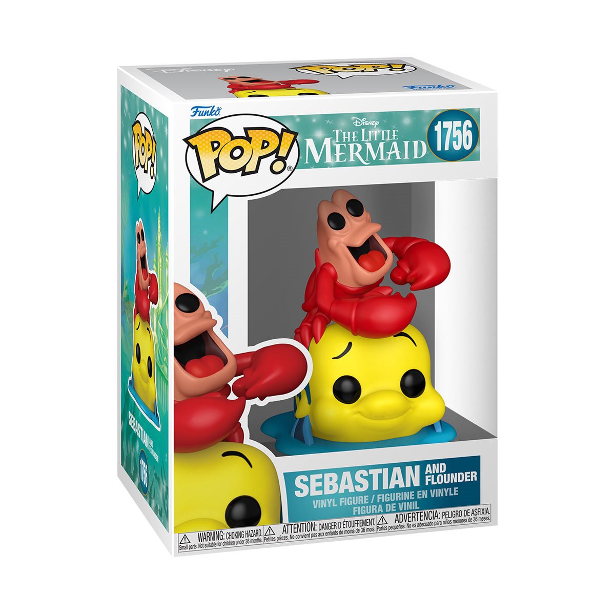 The Little Mermaid Sebastian and Flounder Funko Pop! Vinyl Figure #1756