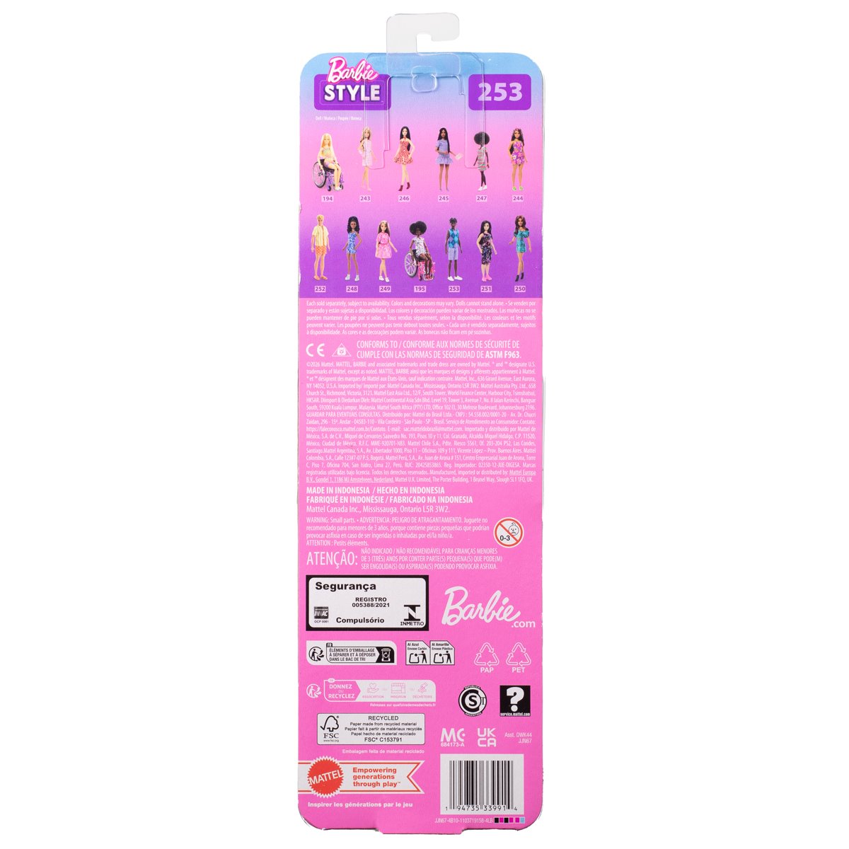 Ken Fashionista Doll #253