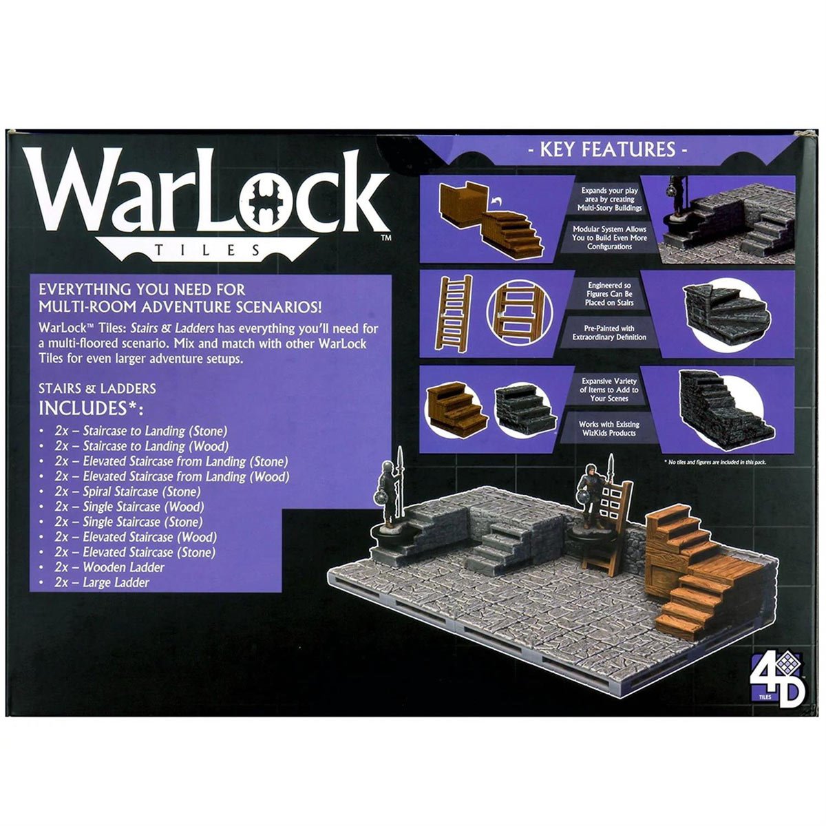 WarLock Tiles Stairs and Ladders Accessory Pack