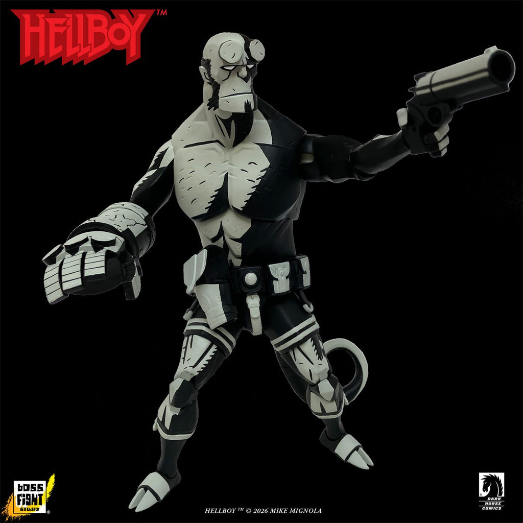 Hellboy Black and White 1:12 Scale Action Figure -  Entertainment Earth Exclusive