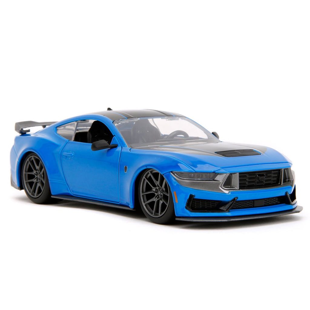 Bigtime Muscle 2024 Blue Ford Mustang Dark Horse 1:24 Scale Die-Cast Metal Vehicle