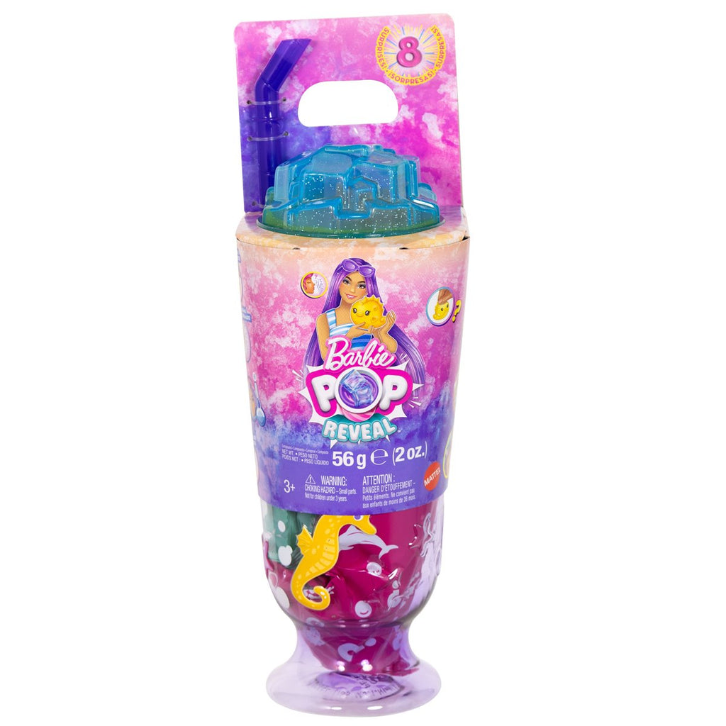 Barbie Pop Reveal Sea Slushy Series Seahorse Doll
