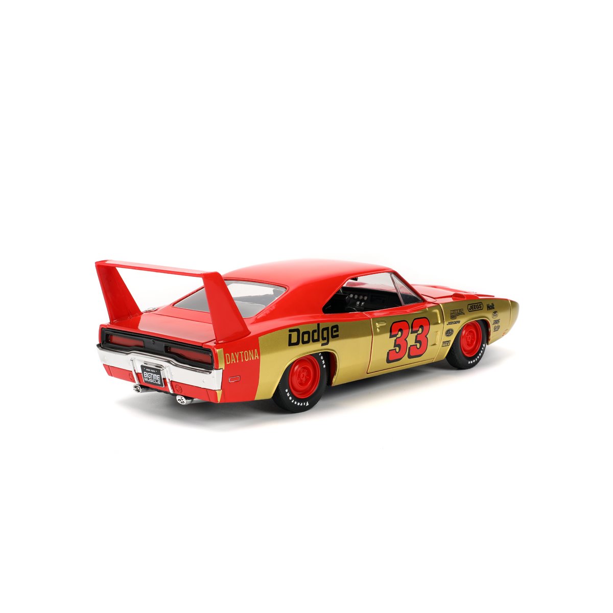 Bigtime Muscle 1969 Red Dodge Charger Daytona 1:24 Scale Die-Cast Metal Vehicle