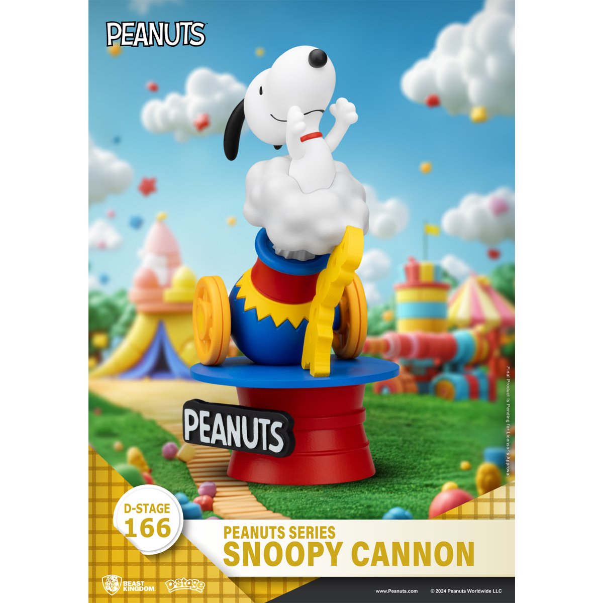 Peanuts Snoopy Cannon DS-166 D-Stage Statue