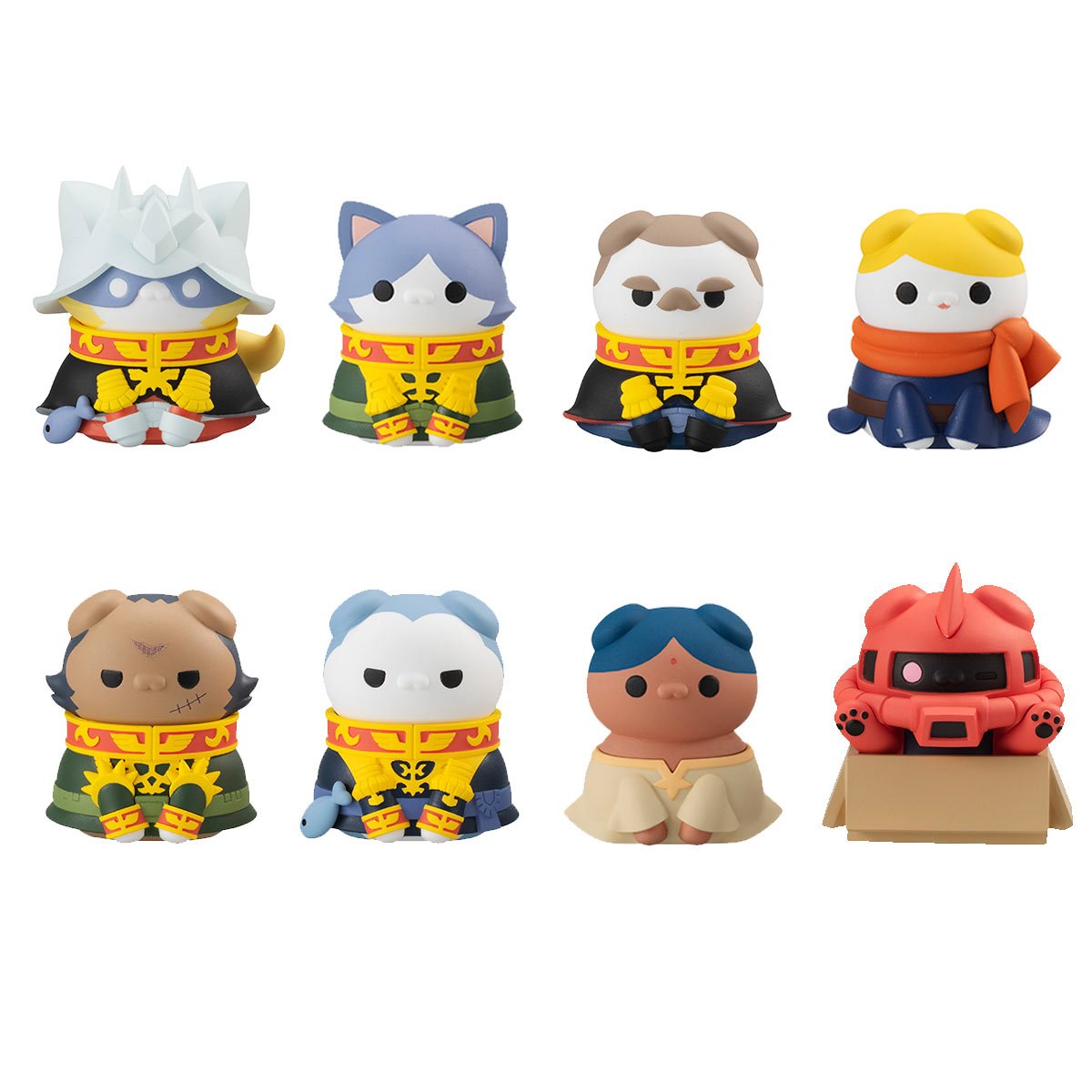 Mobile Suit Gundam Nyandam We are the Principality of Zeon! Mega Cat Project Mini-Figure Case of 8