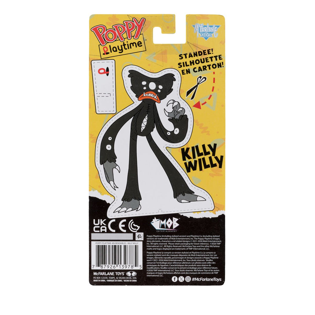 Poppy Playtime Wave 1 Killy Willy 4 1/2-Inch Bendable Figure