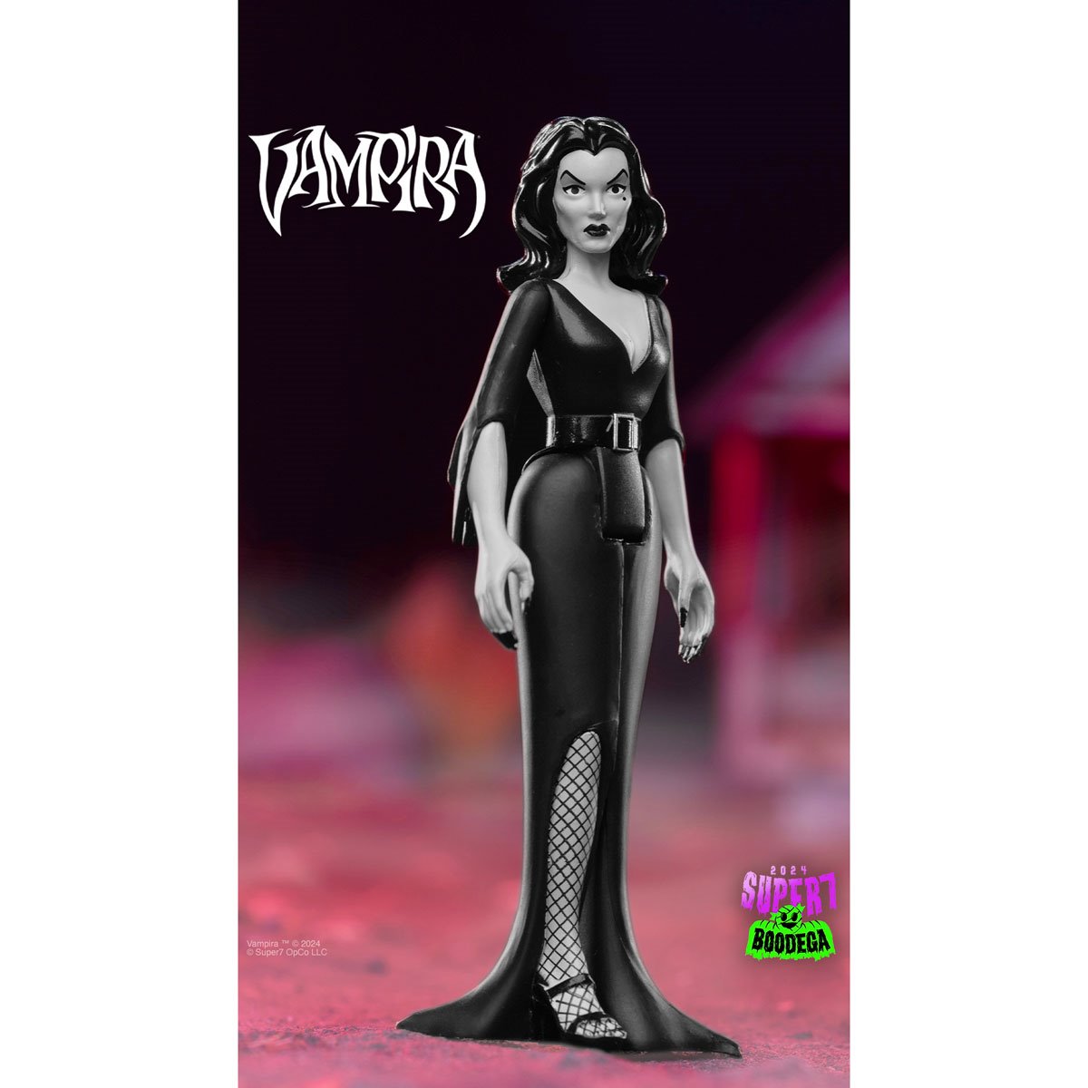 Vampira (Plan 9 Grayscale) 3 3/4-Inch ReAction Figure