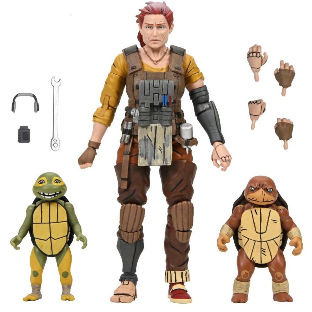 Teenage Mutant Ninja Turtles The Last Ronin The Lost Years Grammy April with Baby Yi & Moja 7-Inch Scale Action Figures