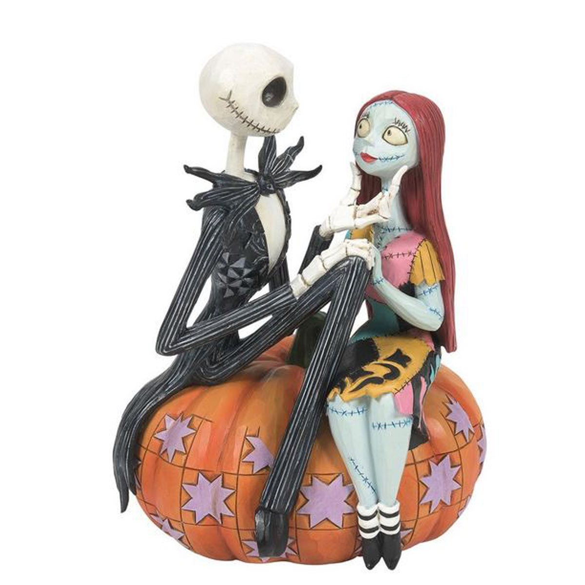 Disney Traditions The Nightmare Before Christmas Jack & Sally on Pumpkin by Jim Shore Statue