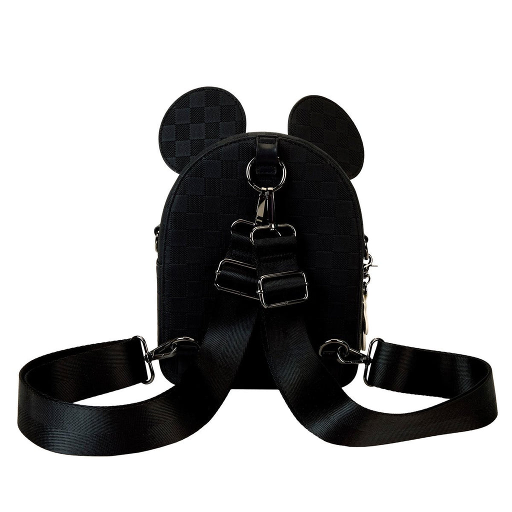 Disney Mickey Ear Checkerboard Convertible Crossbody