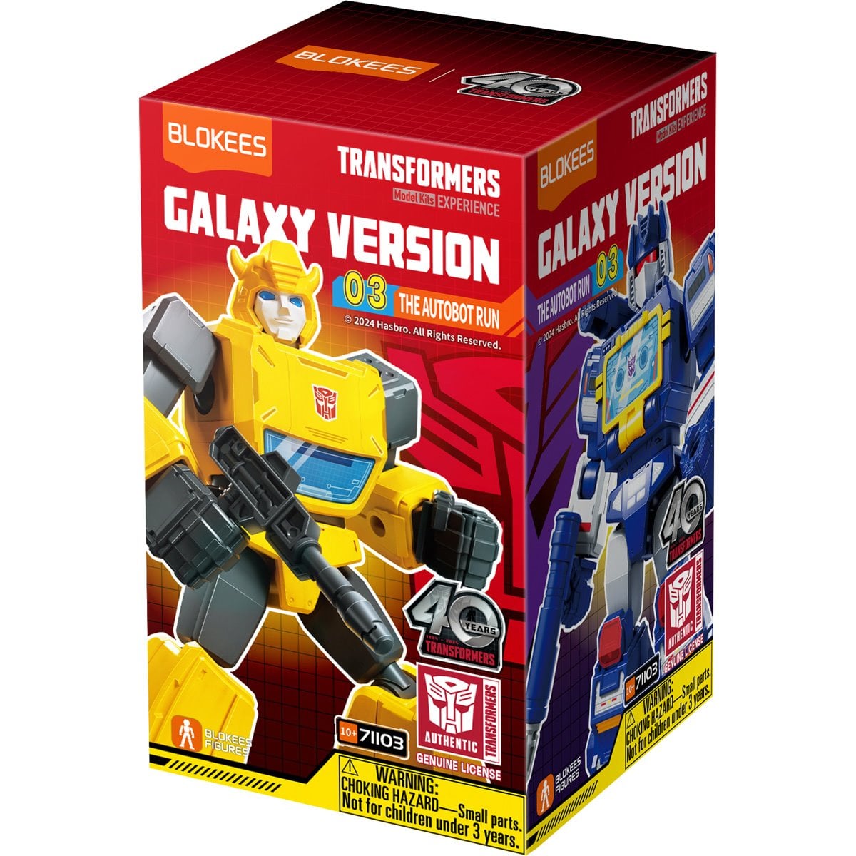 Transformers Galaxy Version 3 The Autobot Run Blokees Mini Model Kit Case of 9