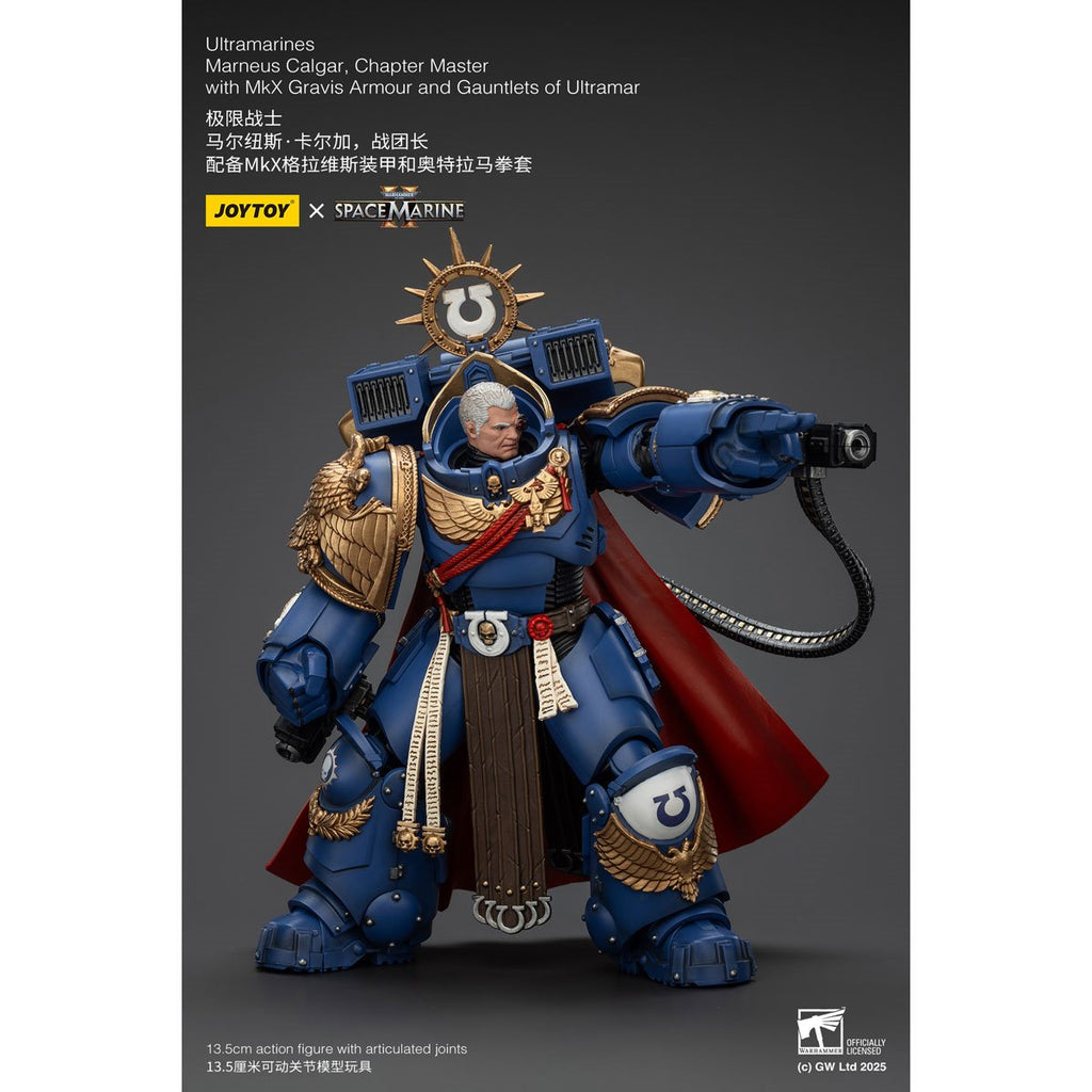 Joy Toy Warhammer Space Marine Ultramarines Marneus Calgar Chapter Master Version 2 1:18 Scale Action Figure