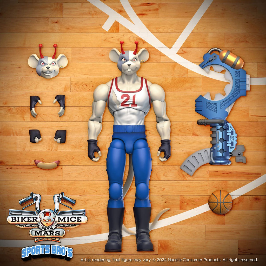 Biker Mice from Mars Sports Bros Slam Dunk Vinnie Action Figure - Previews Exclusive