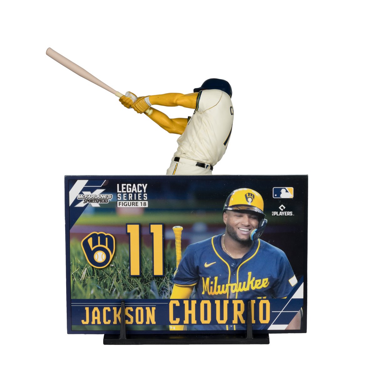 MLB SportsPicks Milwaukee Brewers Jackson Chourio 7-Inch Posed Figure